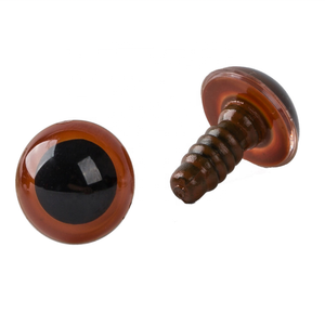 Composants de jouets en <span class=keywords><strong>peluche</strong></span> de haute qualité, <span class=keywords><strong>yeux</strong></span> de sécurité en plastique, <span class=keywords><strong>yeux</strong></span> de sécurité marron peints en cristal transparent pour amigurumi DIY - Product Image 1