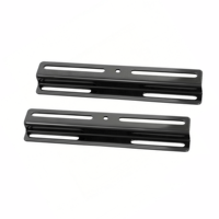 Support de plaque d'immatriculation arrière universel pour moto, robuste, réglable, en métal, noir mat, avec revêtement en poudre