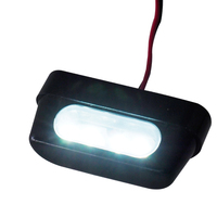 Lumière de plaque d'immatriculation de moto DC12V, lampe de plaque d'immatriculation LED, 4 LED, lentille transparente, homologation E, E8, IP65, lumière de plaque d'immatriculation de moto