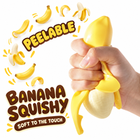 Juguetes Sensoriales de Plátano Pelable Realista, Fabricante de Juguetes de Simulación de Frutas de Alta Calidad, Juguetes de Plátano para Apretar de 15 cm, Unisex