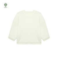 Großhandel Custom Soft Half Sleeve Blank Haarig Schwergewicht Loose Unisex Plain Imitation Nerz Damen Strick pullover