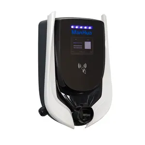 ManHua 3 single three phase 220v 7kw1.6 wifi Home Load Balancing Smart EV Charger with Battery