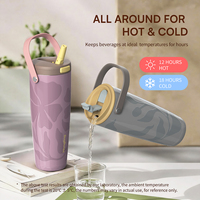 Gobelet isotherme extérieur de haute qualité en acier inoxydable 304, à double paroi sous vide, portable et compatible avec les voitures