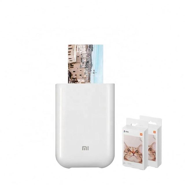 Mi Portable Photo Mini Printer ZINK Inkless for blue tooth 5.0 AR 3-Inch Color Pocket Inkless Sticky-Backed Photos