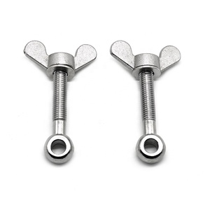 Tornillo de ojo con tuerca de mariposa de acero inoxidable - Product Image 4
