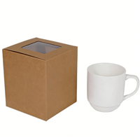 Boîtes d'expédition en carton ondulé rigide pour tasses, design haut de gamme, tasses en céramique personnalisées imprimées, boîtes en verre