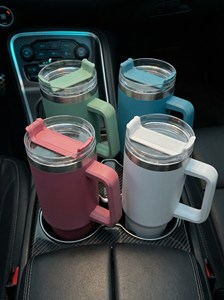Tumbler da Viaggio per Donne e Mamme in Acciaio Inox 40oz a Doppia Parete con Isolamento Sottovuoto e Manico, Isolamento Termico per Oltre 24 Ore, per Caffè - Product Image 4