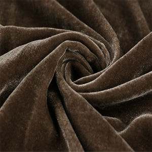 2024 populaire 100% soie mélange velours tissu vert couleur unie pour hommes vêtements <span class=keywords><strong>pyjama</strong></span> fille costume - Product Image 4