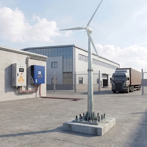กังหันลมผลิตไฟฟ้า ISO CE ALLRUN กำลังสูง ราคาประหยัด 10kw 20kw 30kw 50KW แม่เหล็กแบบออฟกริด ควบคุมการหมุนด้วยระบบ Pitch Control เส้นผ่านศูนย์กลางโรเตอร์ 5.8 เมตร - Product Image 6