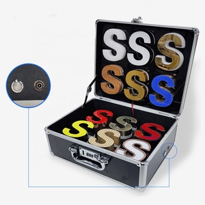 Factory In Stock Portable 3d Stainless Steel 3d metal letter Channel Letters Sample Board Box