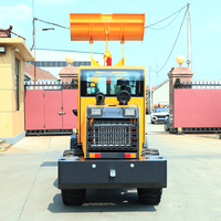 Pengiriman Gratis Mini Wheel Loader Pertanian Peternakan Wheel Loader Tenaga Kuat Mesin Pemadat Tanah 4x4 Wheel Loader