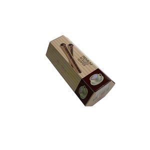 صندوق ورقي مخصص سداسي الشكل لتغليف البسكويت والشوكولاتة مع نافذة بلاستيكية - Product Image 4