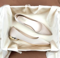 Escarpins professionnels élégants à talons épais pour femme, en satin, à bout pointu, à décolleté bas, pour le travail, le bureau et l'extérieur, nouvelle collection printemps-été