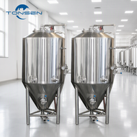 Cuve de Fermentation Industrielle Tonsen 100HL pour Bière, Unitank en Acier Inoxydable de 10000L avec Système de Refroidissement pour Microbrasserie