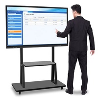 Tableau blanc numérique intelligent 55 65 86 98 100 pouces pour les présentations d'école et de salle de conférence Cartes interactives Android et Win OS