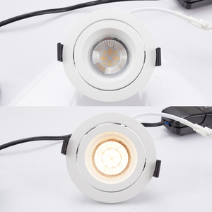 Luminaire en aluminium moulé sous pression de style <span class=keywords><strong>scandinave</strong></span> contemporain, LED COB <span class=keywords><strong>3</strong></span> pouces 12W - Product Image 2