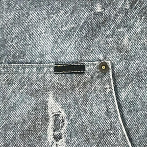 Chaqueta con Capucha Acolchada de Mezclilla Desgastada <span class=keywords><strong>para</strong></span> <span class=keywords><strong>Hombre</strong></span> LEDUO, Estilo Urbano - Product Image 4