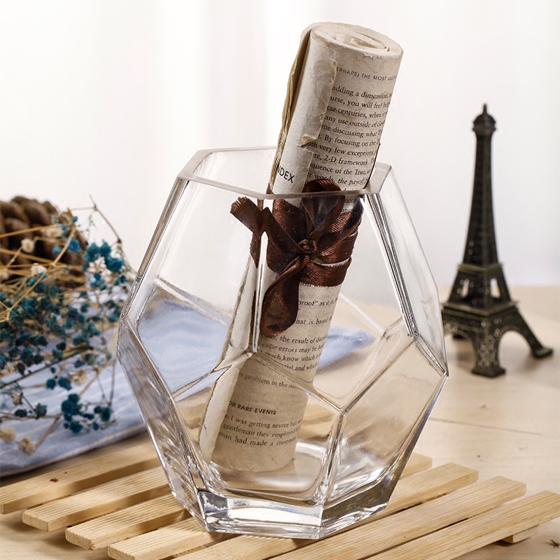 Factory Produced Wholesale Glass Flower Vase for Home Decor