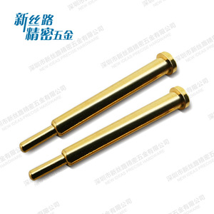 Nouvelles idées : Contact à ressort traversant en laiton plaqué or, type Pogo Pin, de 2 à 20 mm, pour applications de précision - Product Image 1
