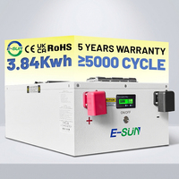 Stok Tersedia 2.5kwh 5kwh 7.2kwh 25.6V Paket Baterai Lithium Iron Phosphate dengan Komunikasi RS485/CAN Baterai LiFePO4 12V 280ah
