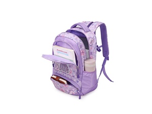 Carino zaino per studenti con motivo gatto viola per ragazze - Product Image 3
