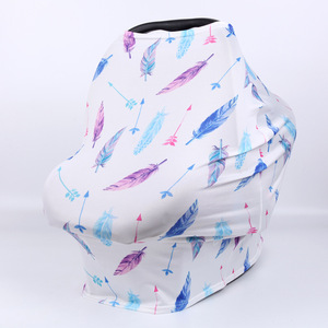 Doux respirant 4 en 1 bébé babi poncho d'allaitement canopée d'allaitement écharpe bébé housse de siège de voiture - Product Image 2