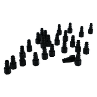 Outil pneumatique-couramment utilisé en Europe et en Amérique. Bouchons pneumatiques à haut débit de 1/4 pouces NPT 25 pièces avec une pression de 150 PSI