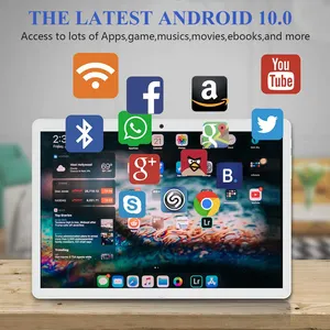Fabricant OEM 10 "Wifi 10.1 Tab Android 10.0 OS Écran IPS 2 Go de RAM 32 Go de ROM Quad Core Tablette 10 pouces Android avec clavier