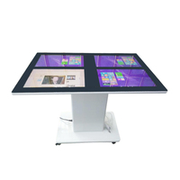 Table tactile interactive à quatre écrans de 21.5 pouces avec chargement sans fil NFC pour le restaurant et les jeux