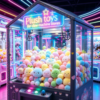 Peluches super douces en gros, animaux en peluche assortis pour machines à pinces et jeux d'arcade, peluches mignonnes avec rembourrage en coton PP