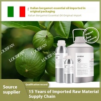 Fourniture d'huile d'aromathérapie pure de haute qualité distillée biologique Soins de la peau Matière première Huile essentielle de bergamote italienne en gros
