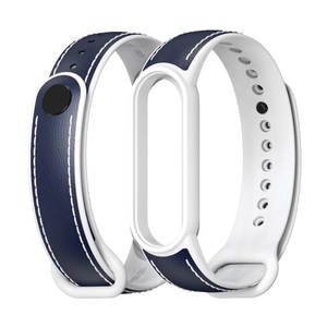 Bracelet de montre intelligente Mijobs en silicone TPU, cuir et alliage d'aluminium pour <span class=keywords><strong>Amazfit</strong></span> <span class=keywords><strong>Band</strong></span> <span class=keywords><strong>5</strong></span>/Xiaomi <span class=keywords><strong>MI</strong></span> <span class=keywords><strong>Band</strong></span> <span class=keywords><strong>5</strong></span> 6 7 - Product Image 1