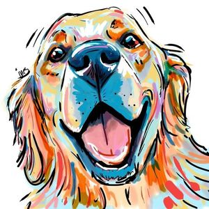 5D Diamond Painting Full Diamond Painting mosaico animale diamante ricamo cane sorridente <span class=keywords><strong>foto</strong></span> per pittura personalizzata - Product Image 1