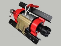 Treuil hydraulique en acier de 5 tonnes avec câble en acier de 15 m et hauteur de levage de 3 m, grue de bateau, camion de sauvetage, 1400 W, 220 V/480 V, personnalisable