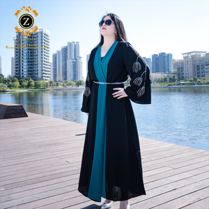 Zainab <span class=keywords><strong>Zanzea</strong></span> ชุดมุสลิมชีฟอง Abaya ชุดแต่งงานมุสลิม Abaya ผู้หญิงมุสลิมชุดดูไบอิสลามผ้าไหมซาอุดีอาระเบีย Abaya - Product Image 1