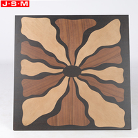 Table basse en bois avec dessus en bois découpé au laser de style Wabi-Sabi japonais, cadre en bois, style unique, table à café et à thé pour le salon