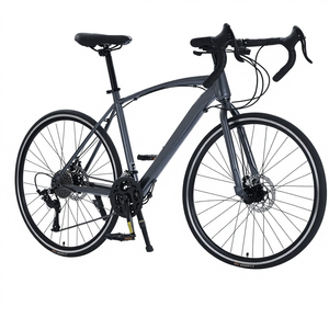 Vélo de route en acier à haute teneur en carbone 700C 21 vitesses 30 vitesses <span class=keywords><strong>Frein</strong></span> à disque double Charge de 150 kg Vélo de <span class=keywords><strong>course</strong></span> pour adultes Vélo de route Vélo pour hommes - Product Image 4