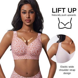 High Quality Soft Support Wireless Push-up Slimming Underwear Custom Logo Comfortable U-back Plus Size Women's Seamless Bra