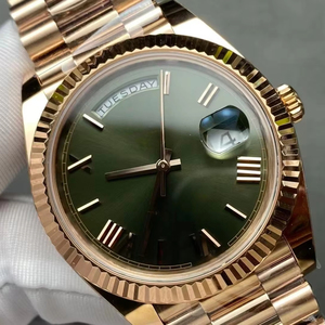 Reloj mecánico de moda de alta calidad para hombre, personalizado y lujoso, de acero inoxidable, movimiento OEM, función de calendario. - Product Image 1