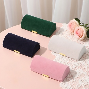 Boîte de rangement portable en velours pour bijoux, mini sac de rangement pour bagues et boucles d'oreilles, boîte d'emballage pour colliers - Product Image 3