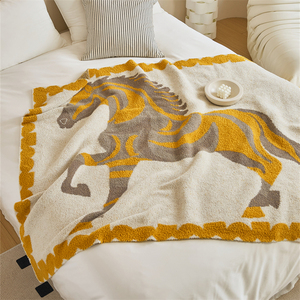 <span class=keywords><strong>Couverture</strong></span> en coton tricoté épais et moelleux de luxe Bla Soft Leopard pour canapé, adultes et enfants pour l'<span class=keywords><strong>hiver</strong></span> - Product Image 1
