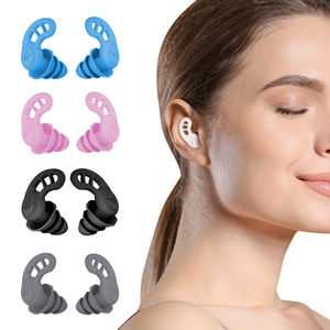 سدادات أذن سيليكون عازلة للصوت قابلة لإعادة الاستخدام وصديقة للبيئة للبالغين والأطفال-دراسة النوم وركوب الدراجة النارية - Product Image 6