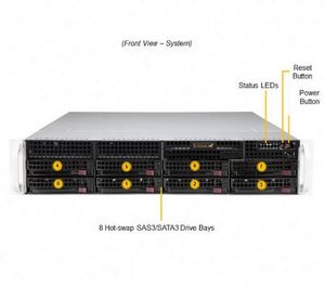 เซิร์ฟเวอร์แร็ค Supermicro 2U รุ่น Sys-520p Intel Xeon ใหม่ มีสินค้าในสต็อก - Product Image 3
