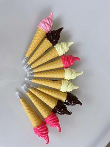 Eiscreme-förmiger Kunststoff-Kugelschreiber für Kinder und Werbegeschenk Hergestellt in China - Product Image 3