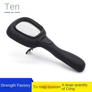 65Mm Cầm Tay Đa Chức Năng LED Nhựa <span class=keywords><strong>Magnifier</strong></span> 6 Lần Gấp Khung Có Thể Thay Thế Không. 7 Pin UV Detector Đèn 1 Năm - Product Image 2