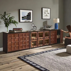 Mueble de TV de Madera Contemporáneo y Lujoso - Unidad de Almacenamiento Multifuncional para Sala de Estar, Dormitorio y Hotel - Product Image 1