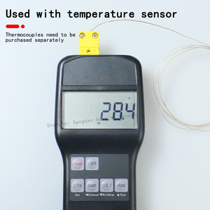 Strumento di misurazione della temperatura 5600 portatile ad alta precisione termocoppia KETJ platino resistenza sensore palmare temperatura - Product Image 4