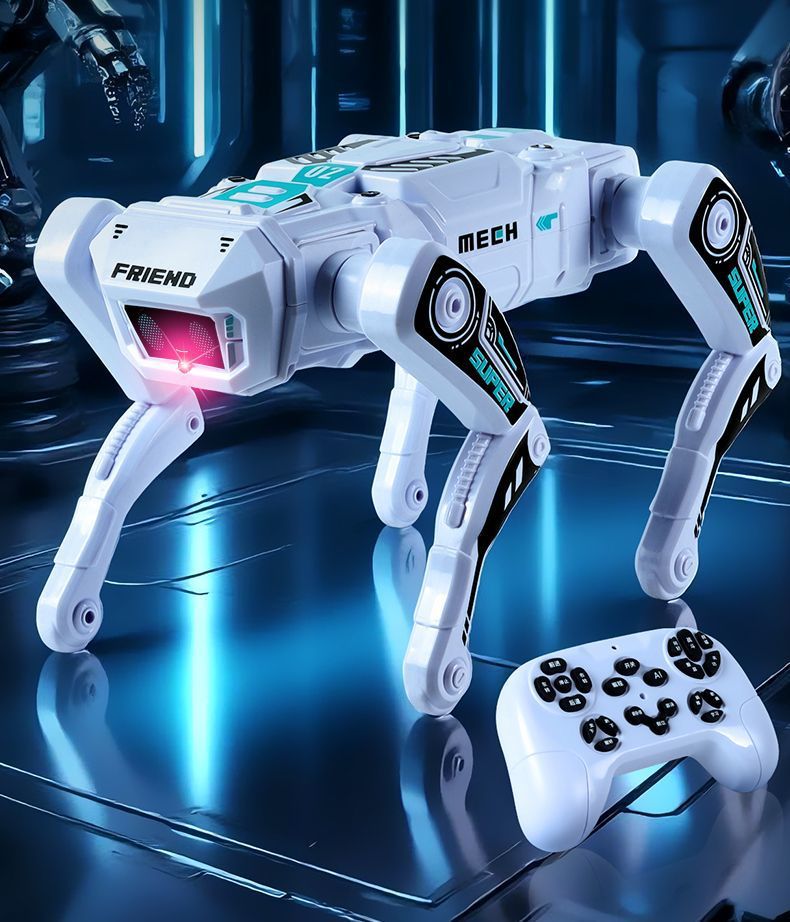 Детская Умная Электронная игрушка AI симулятор робот собака с бионическими функциями и пультом дистанционного управления голосовой активацией