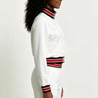 Blouson Bomber en Satin Tricoté de Haute Qualité pour Femme, Matelassé, Zippé, Respirant, Vêtement d'Hiver, Rembourrage 100% Polyester, Col Montant
