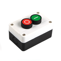 Station de commande industrielle IP41 XAL-B213 B213 avec bouton-poussoir et boîtiers, tête ronde rouge 1NO 1OFF